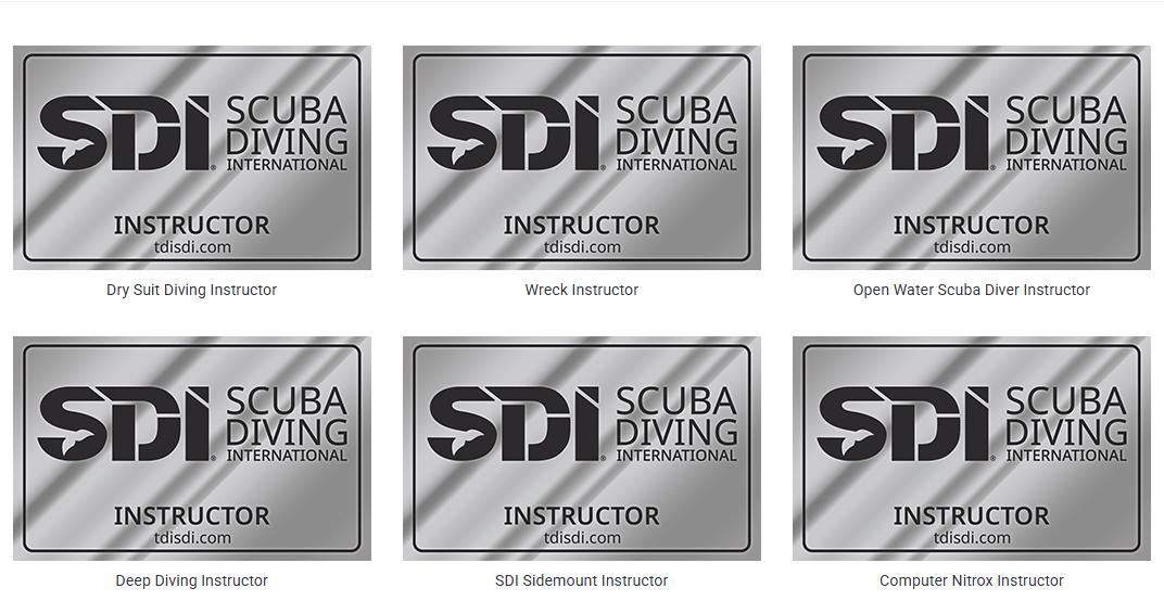 Dan’s SDI instructor ratings